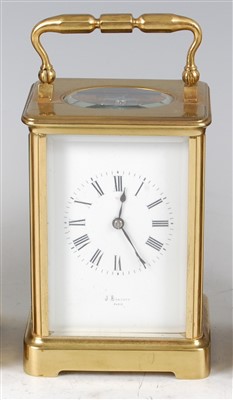 Lot 1373 - An early 20th century French lacquered brass...