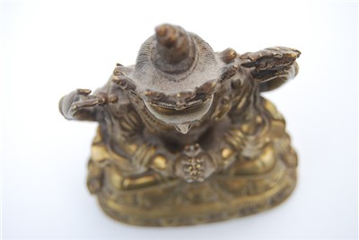 Lot 1327 - A gilt bronze figure of the Tibetan goddess...