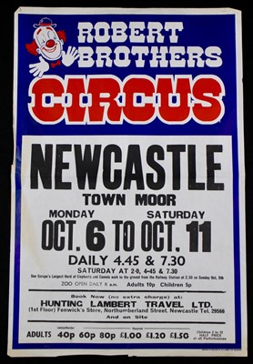 Lot 7 - Roberts Brothers circus posters 1970/80’s (5)