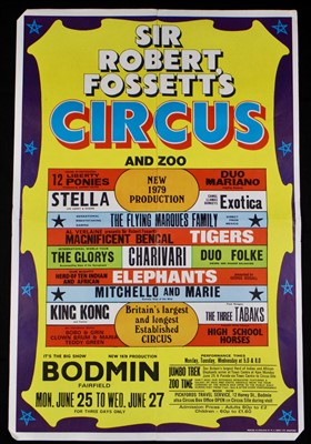 Lot 11 - Sir Robert Fossett’s circus posters, 1970’s (3)