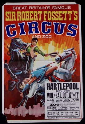 Lot 13 - Sir Robert Fossett’s circus posters, 1970’s (2)