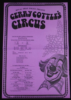 Lot 20 - Gerry Cottle’s circus posters, 1970’s (3)