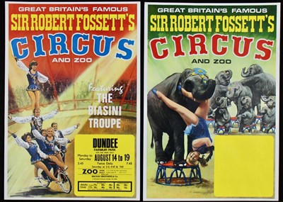 Lot 31 - Sir Robert Fossett’s circus posters, 1970’s (4)