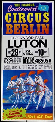 Lot 47 - Circus posters, 1980-90’s including Paulo’s....