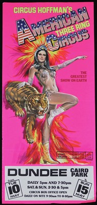 Lot 51 - Circus Hoffman’s 3 Ring Circus posters, 1980’s...