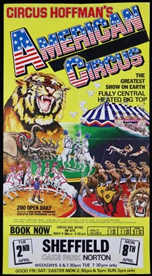 Lot 55 - Circus Hoffman’s American Circus posters,...