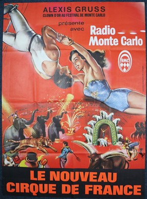 Lot 77 - Large Alexi Gruss Circus poster (1)