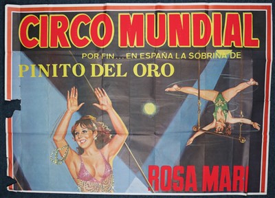 Lot 82 - Very large Circo Mundial poster (1)