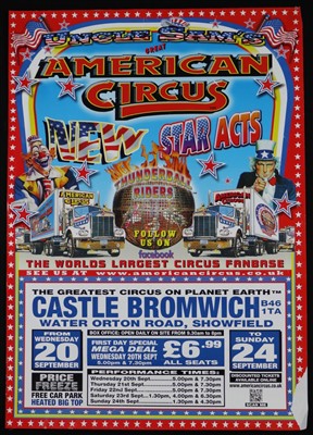 Lot 117 - Uncle Sam's American Circus posters (10)