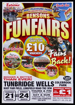 Lot 130 - Modern funfair posters (12)