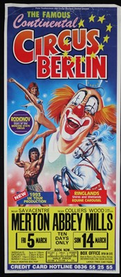 Lot 188 - Gerry Cottle’s Circus posters (12)