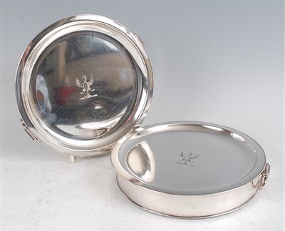 Lot 1100 - A pair of 19th century Old Sheffield Plate...