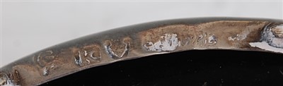 Lot 1101 - A pair of George III silver salts, each of...