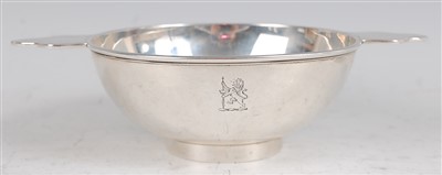 Lot 1168 - A late Victorian silver quaich, having...