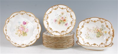 Lot 1024 - A Royal Crown Derby porcelain twelve place...