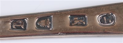 Lot 1075 - A George III silver meat skewer, 2oz, makers...