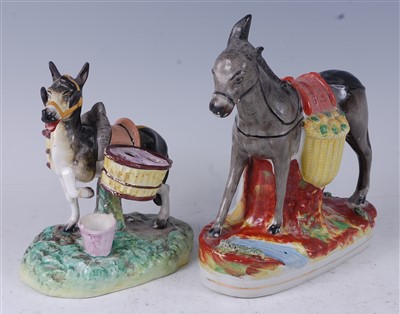 Lot 1047 - A Victorian Staffordshire table centrepiece in...