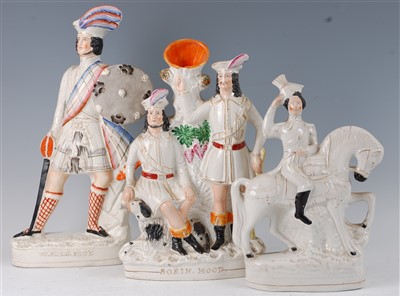 Lot 1051 - A large Victorian Staffordshire figure of...