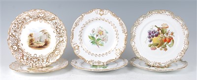 Lot 1027 - A pair of 19th century Coalport porcelain...