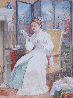 Lot 1355 - Andrew Carrick Gow RA (1848-1920) - The love...
