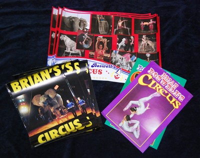 Lot 395 - A collection of twenty eight various late 20th century promotional posters for Brian Boswell's Circus, various sizes