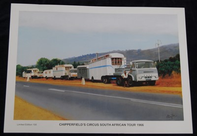 Lot 375 - Thong Sen, (20th century), Chipperfield's Circus South African Tour 1966, forty five limited edition lithographs, 42 x 61cm each