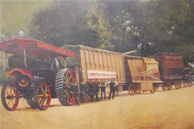 Lot 376 - Thong Sen, (20th century), Queen of the Midlands, Burrell No 2281 operated by James W Chipperfield circa 1909, approximately one hundred limited edition lithographs, 40 x 61cm