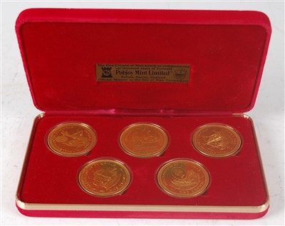Lot 2239 - Great Britain, The Five Crowns of Man, five...