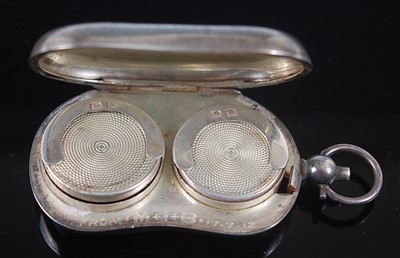 Lot 2153 - A George V silver double sovereign case of...