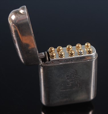 Lot 469 - An Edwardian silver cased shooting butt marker...