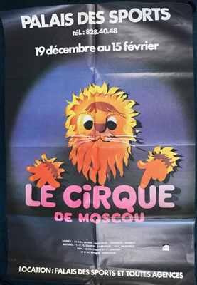Lot 259 - Large French Circus posters including Jean...