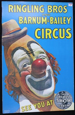Lot 261 - Ringling Bros Barnum and Bailey Circus poster...