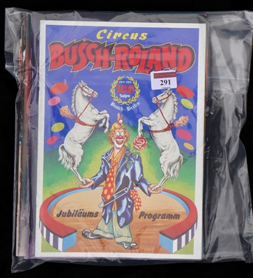 Lot 291 - Modern Circus programmes (15)