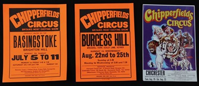 Lot 296 - Chipperfield’s Circus posters, 1970’s (4)
