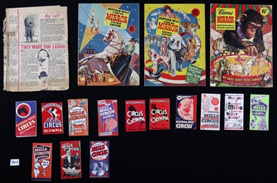 Lot 302 - Bertram Mills Circus Heralds and Mirror...