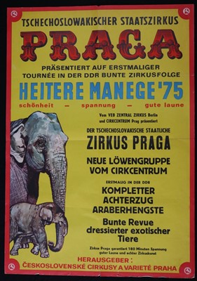 Lot 306 - Large Funfair and Clown convention posters,...