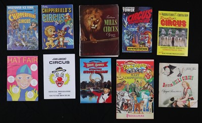 Lot 317 - English circus programmes (20)