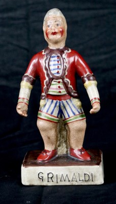 Lot 330 - Joseph Grimaldi pottery figure (1)