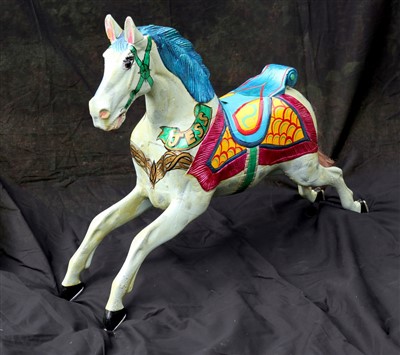 Lot 336 - Original wooden Lines Juvenile fairground...