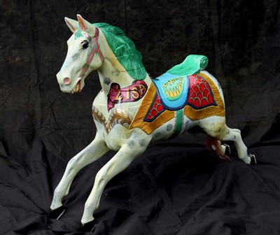 Lot 338 - Original wooden Lines Juvenile fairground...