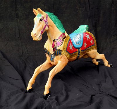 Lot 339 - Original wooden Lines Juvenile fairground...