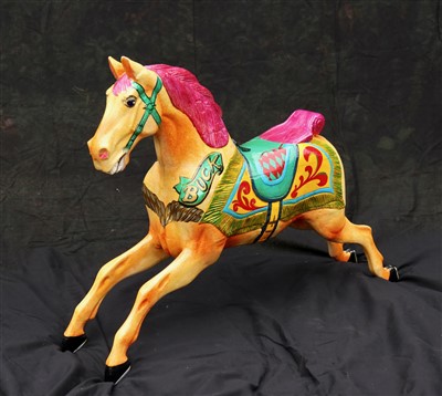 Lot 341 - Original wooden Lines Juvenile fairground...