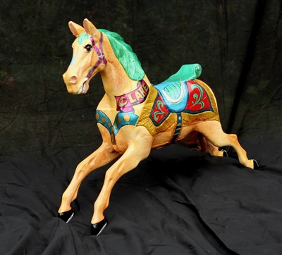 Lot 342 - Original wooden Lines Juvenile fairground...