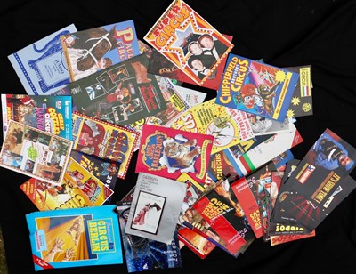 Lot 353 - Box of circus programmes (20+)