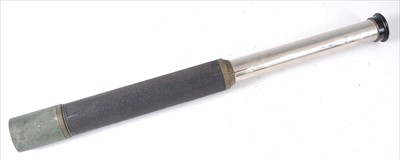 Lot 188 - A military issue leather clad nickel single...
