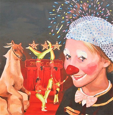 Lot 426 - Contemporary school - Clown 'Little Lou at...