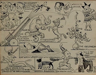 Lot 430 - A collection of original pen and ink artwork...