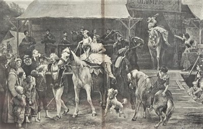 Lot 433 - Harper's Weekly 'Fairtime - the entrance to...