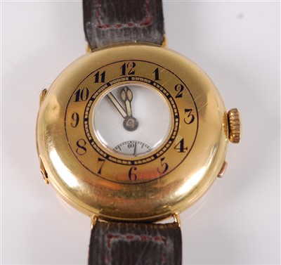 Lot 2698 - A George V gent's 18ct gold cased half hunter...