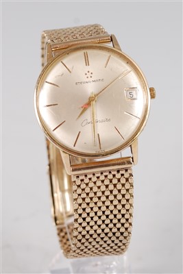 Lot 2702 - A gent's Eternamatic Centenaire gold plated...